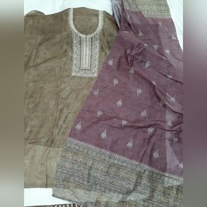 Maheshwari Silk semi stitched suit